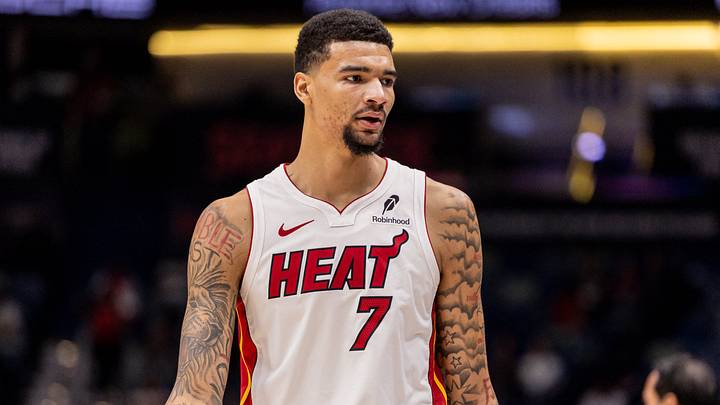 Feb 11, 2026; New Orleans, Louisiana, USA; Miami Heat center Kel'el Ware (7) looks on against the New Orleans Pelicans during the first half at Smoothie King Center. Mandatory Credit: Stephen Lew-Imagn Images Feb 11, 2026; New Orleans, Louisiana, USA; Miami Heat center Kel'el Ware (7) looks on against the New Orleans Pelicans during the first half at Smoothie King Center. Mandatory Credit: Stephen Lew-Imagn Images