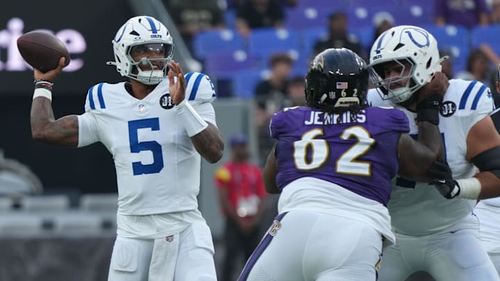 Anthony Richardson is battling with Daniel Jones for QB1 this preseason. 