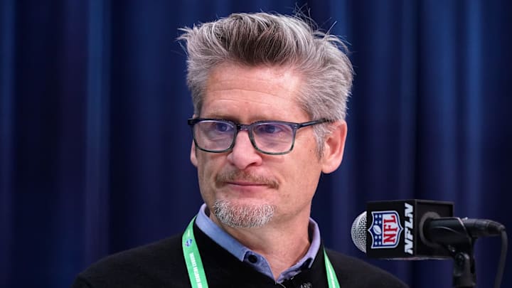 Former Atlanta Falcons general manager Thomas Dimitroff interviewed for the New York Jets' general manager vacancy on Monday.