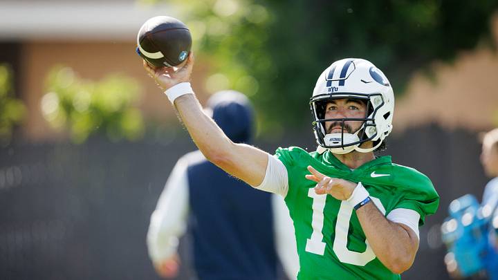 BYU QB Treyson Bourguet at Fall Camp BYU QB Treyson Bourguet at Fall Camp