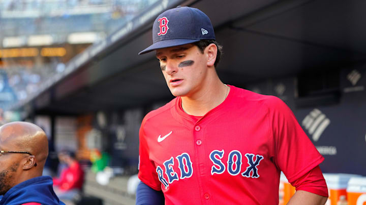 Aug 22, 2025; Bronx, New York, USA; Boston Red Sox right fielder Roman Anthony (19) prior to the game against the New York Yankees at Yankee Stadium. Mandatory Credit: Gregory Fisher-Imagn Images Aug 22, 2025; Bronx, New York, USA; Boston Red Sox right fielder Roman Anthony (19) prior to the game against the New York Yankees at Yankee Stadium. Mandatory Credit: Gregory Fisher-Imagn Images