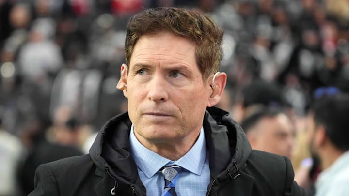Jan 7, 2023; Paradise, Nevada, USA; Steve Young attends the game between the Las Vegas Raiders and the Kansas City Chiefs at Allegiant Stadium. Mandatory Credit: Kirby Lee-Imagn Images