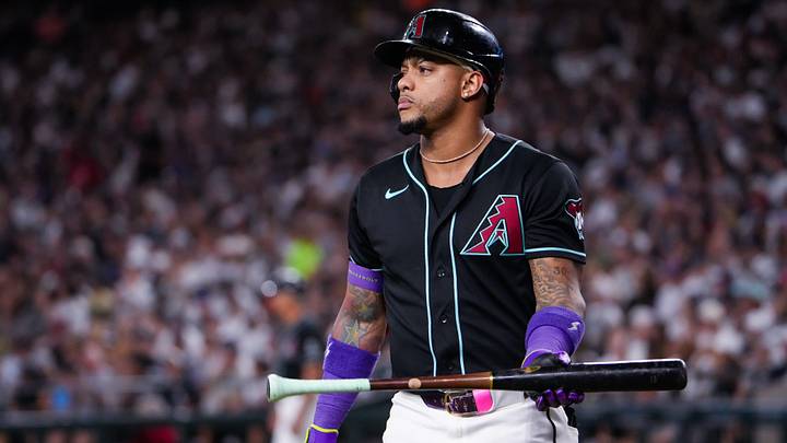 Sep 19, 2026; Phoenix, Arizona, USA; Arizona Diamondbacks second baseman Ketel Marte (4) reacts to being struck out during the first inning against the New York Yankees at Chase Field. Mandatory Credit: Arianna Grainey-Imagn Images Sep 19, 2026; Phoenix, Arizona, USA; Arizona Diamondbacks second baseman Ketel Marte (4) reacts to being struck out during the first inning against the New York Yankees at Chase Field. Mandatory Credit: Arianna Grainey-Imagn Images