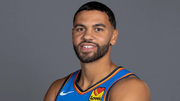 Sep 28, 2026; Oklahoma City, OK, USA; Oklahoma City Thunder guard Ajay Mitchell (25) poses for a photo during Oklahoma City Thunder Media Day at Paycom Center. Mandatory Credit: Alonzo Adams-Imagn Images Sep 28, 2026; Oklahoma City, OK, USA; Oklahoma City Thunder guard Ajay Mitchell (25) poses for a photo during Oklahoma City Thunder Media Day at Paycom Center. Mandatory Credit: Alonzo Adams-Imagn Images