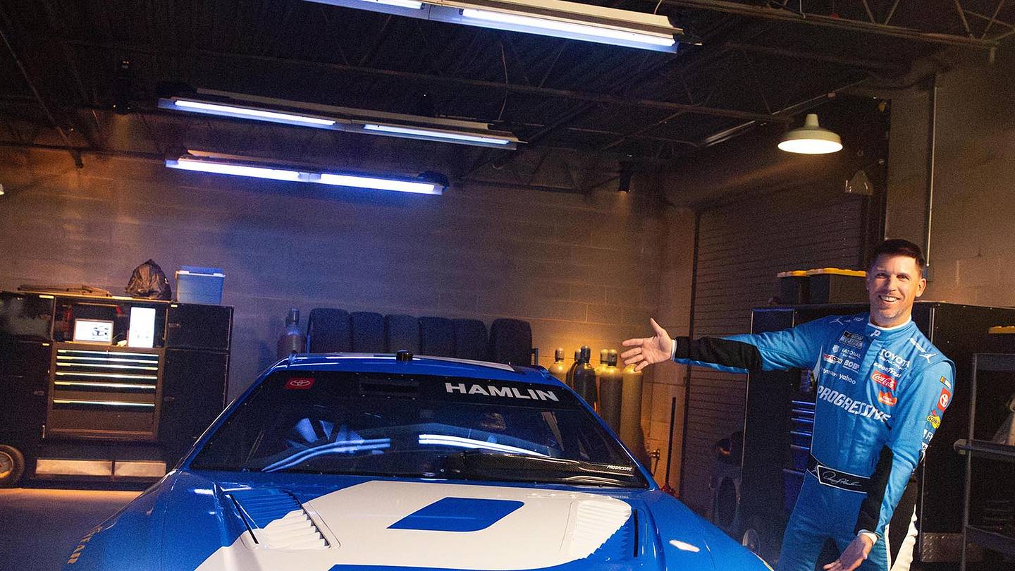 Denny Hamlin's Race Car Comes To Life In New Progressive Ads