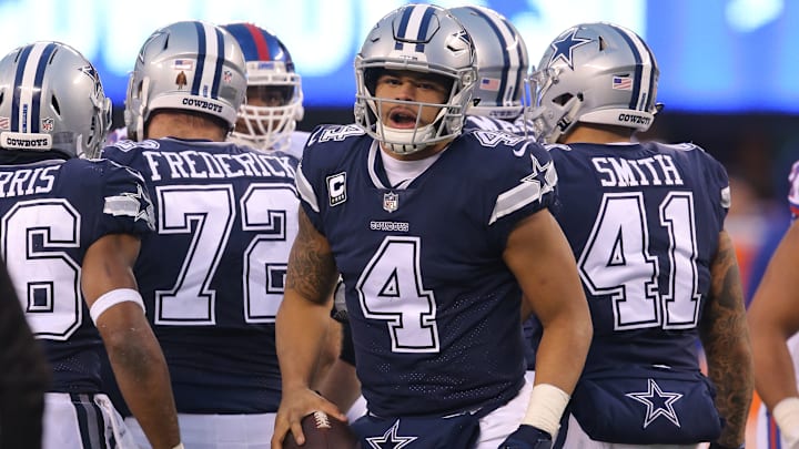 Dak Prescott running the Cowboys offense