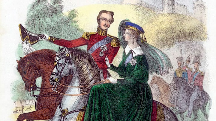Queen Victoria and Prince Albert.