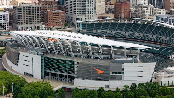 Paycor Stadium, home of the Cincinnati Bengals, in downtown Cincinnati on Friday, May 23, 2025.
