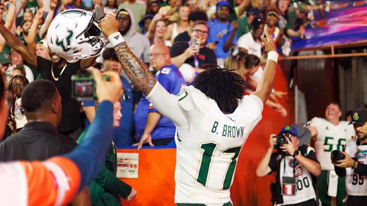 South Florida Bulls quarterback Byrum Brown