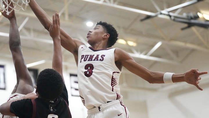 Bruce Branch III (3), of the Perry Pumas, is one of several AAU summer standouts in 2025. Bruce Branch III (3), of the Perry Pumas, is one of several AAU summer standouts in 2025.