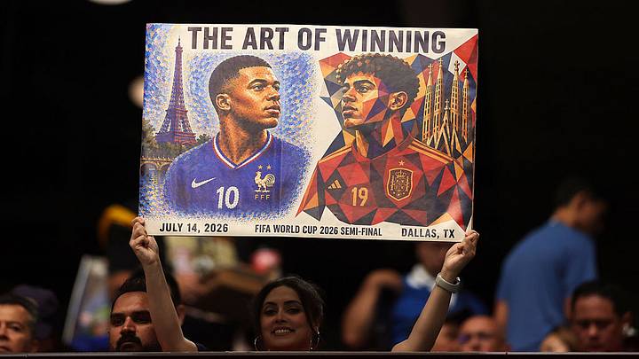 Kylian Mbappé y Lamine Yamal, los dos referentes de Francia y España. Kylian Mbappé y Lamine Yamal, los dos referentes de Francia y España.