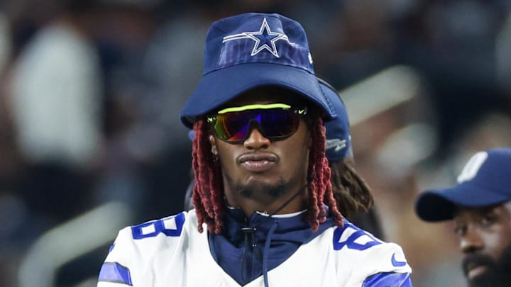 Aug 26, 2023; Arlington, Texas, USA;  Dallas Cowboys wide receiver CeeDee Lamb on the sidelines