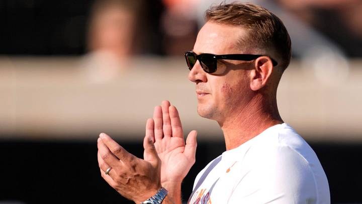 Oklahoma State head coach Eric Morris. Oklahoma State head coach Eric Morris.