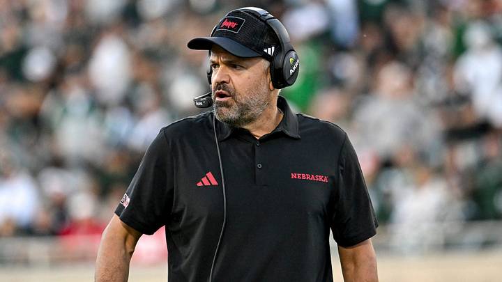 Matt Rhule looks on during the second quarter of the game against Michigan State. Matt Rhule looks on during the second quarter of the game against Michigan State.