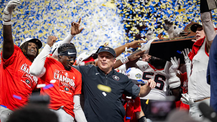 Kirby Smart Celebrates 2025 SEC Title Kirby Smart Celebrates 2025 SEC Title