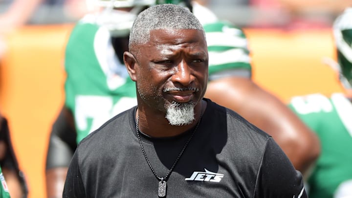NY Jets head coach Aaron Glenn