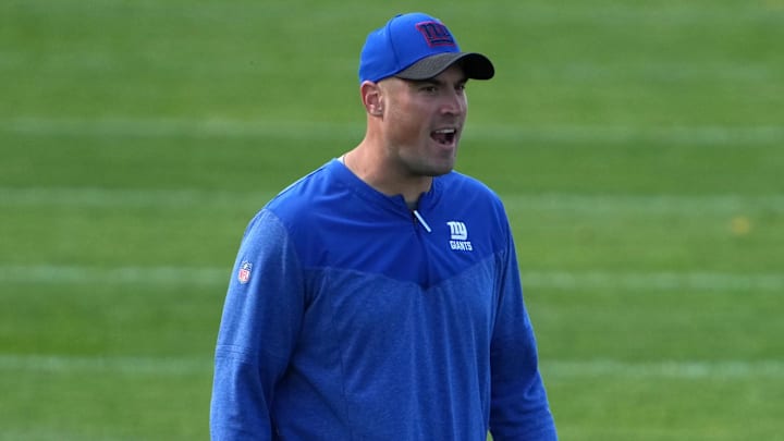 New York Giants offensive coordinator Mike Kafka.