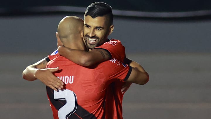 Jorginho balançou a rede no jogo do primeiro turno entre Atlético-GO e Ceará