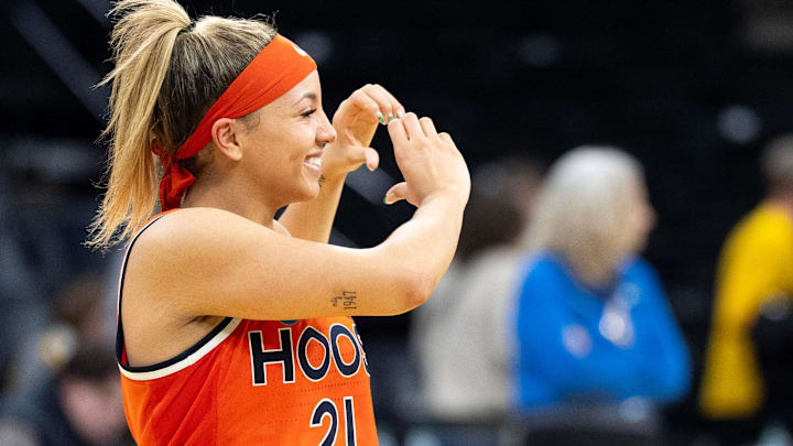 Virginia Cavaliers guard Kymora Johnson