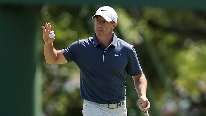 Rory McIlroy during the final round of the 2025 Masters at Augusta National Golf Club