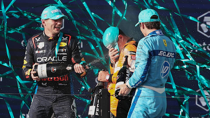 Max Verstappen, Lando Norris y Charles Leclerc consiguieron el podio en el Gran Premio de Miami 2024 de la Fórmula 1