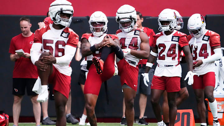 Arizona Cardinals safety Budda Baker (3) during training camp at State Farm Stadium in Glendale on