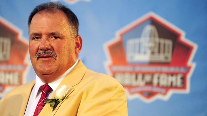 Aug 7, 2010; Canton, OH, USA; Washington Redskins former guard Russ Grimm at the 2010 Pro Football Hall of Fame enshrinement at Fawcett Stadium. Mandatory Credit: Andrew Weber-Imagn Images