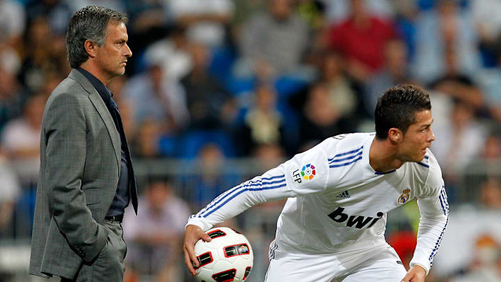 José Mourinho (left) and Cristiano Ronaldo share the same agent.