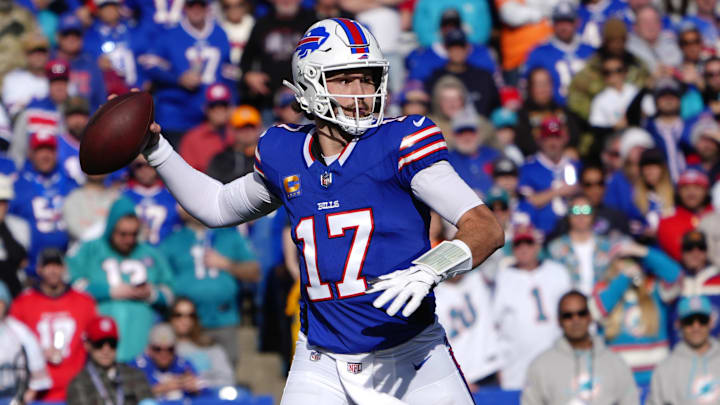 Allen tossed three touchdown passes in Buffalo's win over Miami on Sunday.