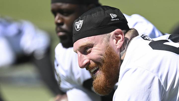 May 28, 2026; Henderson, NV, USA; Las Vegas Raiders defensive end Maxx Crosby (98) looks on during organized team activities at Intermountain Health Performance Center. Mandatory Credit: Candice Ward-Imagn Images May 28, 2026; Henderson, NV, USA; Las Vegas Raiders defensive end Maxx Crosby (98) looks on during organized team activities at Intermountain Health Performance Center. Mandatory Credit: Candice Ward-Imagn Images