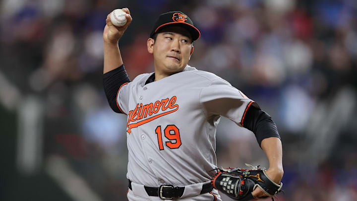Baltimore Orioles pitcher Tomoyuki Sugano