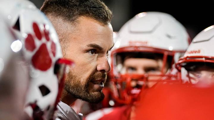 Beechwood Tigers head coach Jay Volker talks with his team after winning the KHSAA Class 2A state quarterfinals in November of 2023. This spring, Volker was the subject of online speculation about his departure from the Tiger program. The Beechwood coach took to social media to dispel the rumors. Beechwood Tigers head coach Jay Volker talks with his team after winning the KHSAA Class 2A state quarterfinals in November of 2023. This spring, Volker was the subject of online speculation about his departure from the Tiger program. The Beechwood coach took to social media to dispel the rumors.