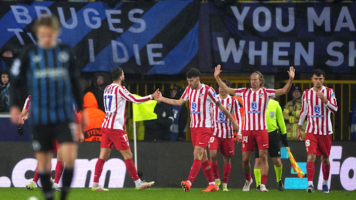 Club Brugge KV v Atletico de Madrid - UEFA Champions League 2025/26 League Knockout Play-off First