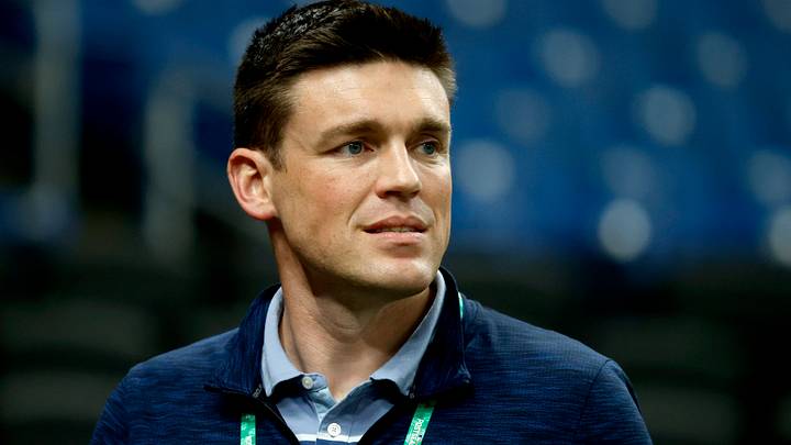 Oct 7, 2021; St. Petersburg, Florida, USA; Tampa Bay Rays general manager Erik Neander before game one of the 2021 ALDS at Tropicana Field. Mandatory Credit: Kim Klement-USA TODAY Sports Oct 7, 2021; St. Petersburg, Florida, USA; Tampa Bay Rays general manager Erik Neander before game one of the 2021 ALDS at Tropicana Field. Mandatory Credit: Kim Klement-USA TODAY Sports