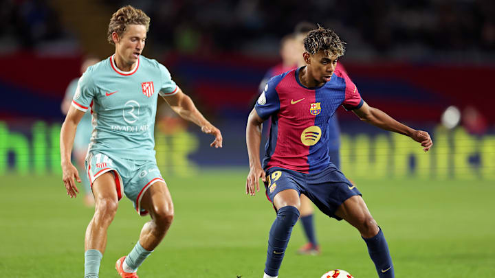 Marcos Llorente y Lamine Yamal serán titulares con el Atlético de Madrid y el FC Barcelona 