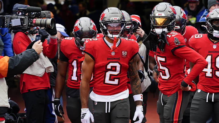 Tampa Bay Buccaneers wide receiver Emeka Egbuka is an interesting prop target on Sunday night.