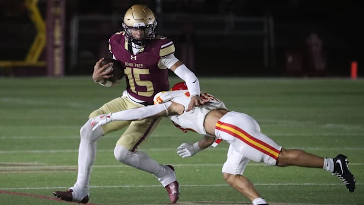 Iona Prep football beat Chaminade 28-7 at Iona Prep Oct. 25, 2024.