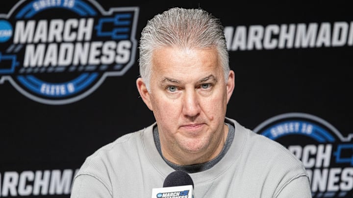Purdue Boilermakers head coach Matt Painter talks to the media Purdue Boilermakers head coach Matt Painter talks to the media