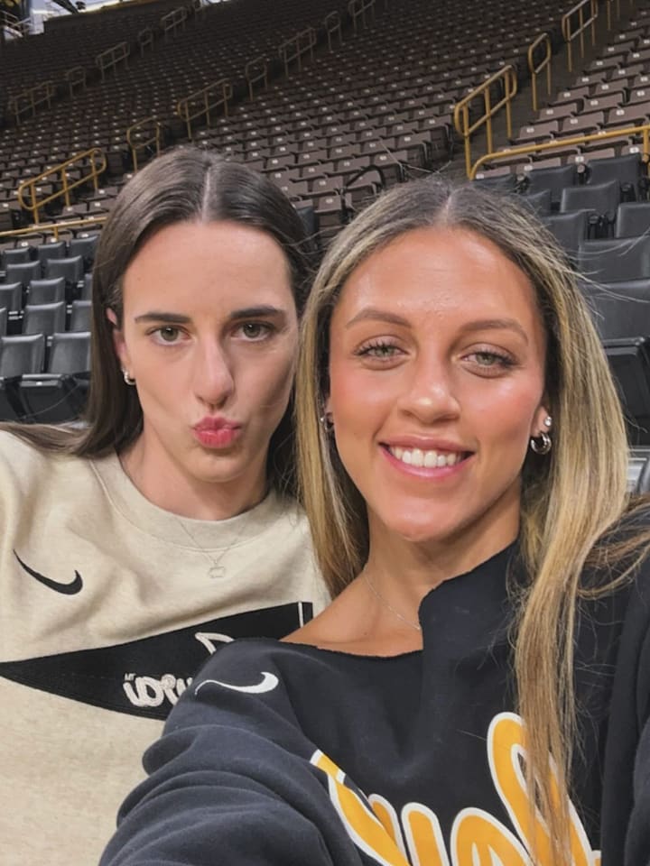 Caitlin Clark idolizes Iowa's Gabbie Marshall with all-caps praise after reunion