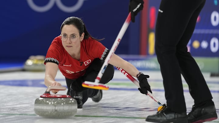 Switzerland is favored against Sweden in the Olympic women's curling gold medal game.