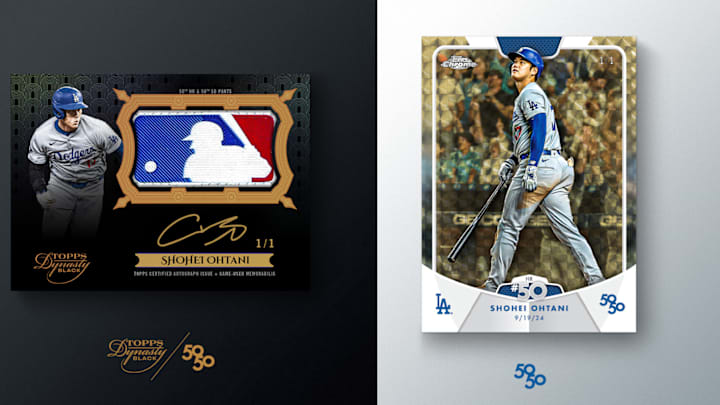 2024 Topps 50/50: Shohei Ohtani card images. Courtesy: Topps