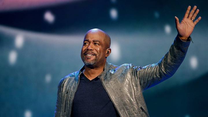 Darius Rucker waves after finishing a song during the taping of the annual CMA Country Christmas at the Grand Ole Opry House on Nov. 7, 2015. Darius Rucker waves after finishing a song during the taping of the annual CMA Country Christmas at the Grand Ole Opry House on Nov. 7, 2015.