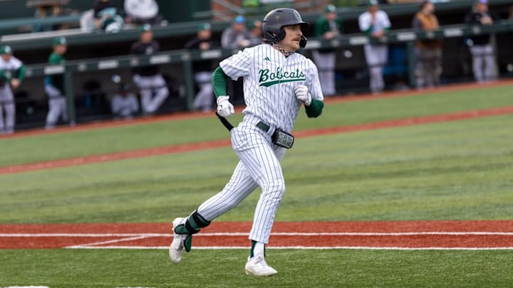 Ohio outfielder Ben Slanker