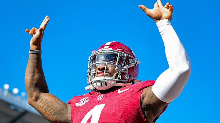 Alabama Crimson Tide quarterback Jalen Milroe (4)