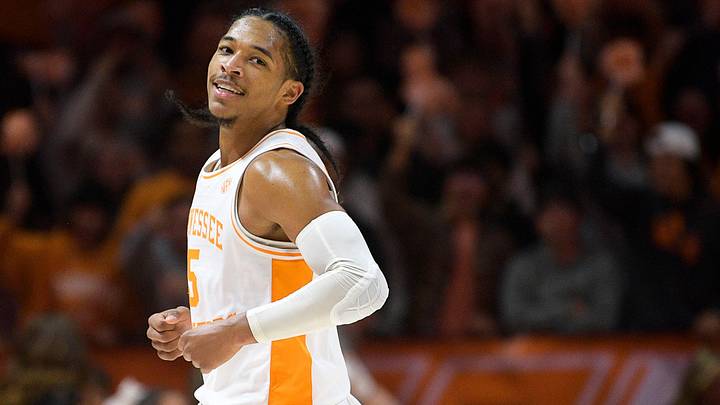 Tennessee guard Zakai Zeigler (5) celebrates a point during a game between Tennessee and FGCU at Thompson-Boling Arena Knoxville, Tenn., on Wednesday, Nov. 16, 2022.
Kns Ut Basketball Vs Fgcu Tennessee guard Zakai Zeigler (5) celebrates a point during a game between Tennessee and FGCU at Thompson-Boling Arena Knoxville, Tenn., on Wednesday, Nov. 16, 2022.
Kns Ut Basketball Vs Fgcu