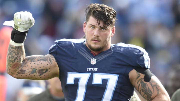 Former Titans Pro Bowl tackle Taylor Lewan wants no parts of Rueben Bain Jr.