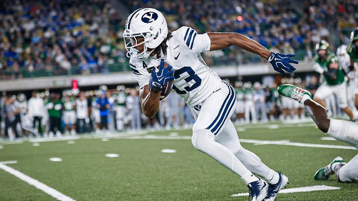 BYU wide receiver Jojo Phillips against Colorado StateBYU Football BYU wide receiver Jojo Phillips against Colorado StateBYU Football