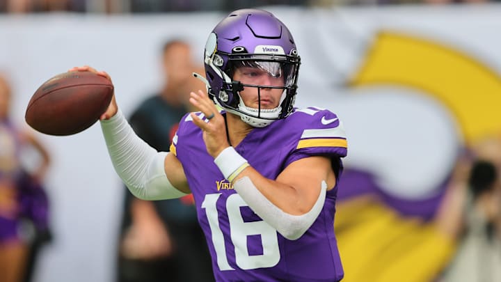 Minnesota Vikings quarterback Jaren Hall