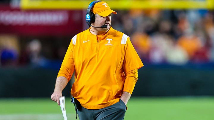 Nov 19, 2022; Columbia, South Carolina, USA; Tennessee Volunteers head coach Josh Heupel directs his team against the South Carolina Gamecocks in the second quarter at Williams-Brice Stadium. Mandatory Credit: Jeff Blake-USA TODAY Sports Nov 19, 2022; Columbia, South Carolina, USA; Tennessee Volunteers head coach Josh Heupel directs his team against the South Carolina Gamecocks in the second quarter at Williams-Brice Stadium. Mandatory Credit: Jeff Blake-USA TODAY Sports