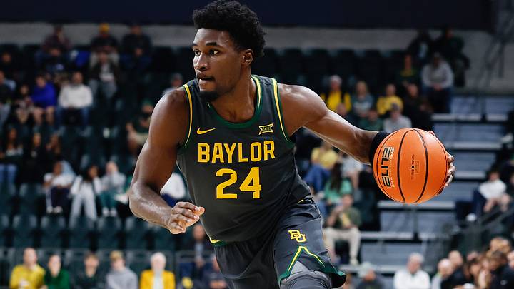 Feb 4, 2026; Waco, Texas, USA; Baylor Bears guard Tounde Yessoufou (24) drives to the basket against the Colorado Buffaloes during the first half at Paul and Alejandra Foster Pavilion. Mandatory Credit: Chris Jones-Imagn Images Feb 4, 2026; Waco, Texas, USA; Baylor Bears guard Tounde Yessoufou (24) drives to the basket against the Colorado Buffaloes during the first half at Paul and Alejandra Foster Pavilion. Mandatory Credit: Chris Jones-Imagn Images